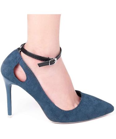 Buy 3 Sets Women's Removable Leather Shoe Straps & Heart Heel Pads - Anti-Slip High Low Heels Accessories - Buy Online on GoSupps.com