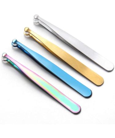 Nose Tweezer Ingrown Hair Tweezers Stainless Steel Nasal Hair Precision Tweezers Eyebrow Clip Trimming Tool (Silver) - Buy Online on GoSupps.com
