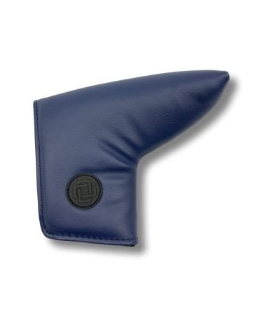 Detroit Golf Co. - Premium Leather Golf Blade Putter Cover - #1 Best Putter Cover - Magnetic Closure - Fits All Major Brands Blue