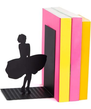 Buy Balvi Marilyn Black Metal Bookend - Unique Original Design for Stylish Book Storage | Shop Internationally - Buy Online on GoSupps.com