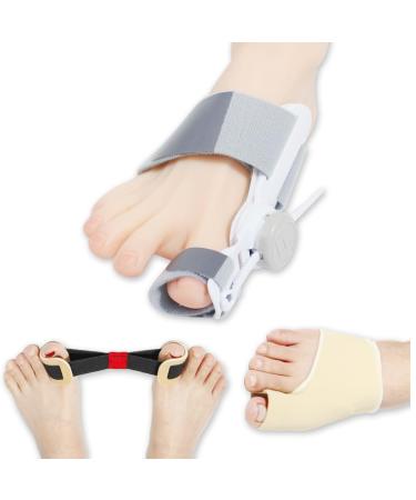 Bunion Corrector for Women and Men Orthopedic Bunion Toe Straightener Adjustable Bunion Splint with Toe Separator for Bunion Relief Day Night Support