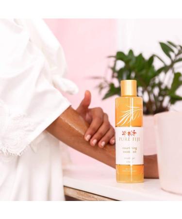 PURE FIJI Nourishing Exotic Coconut Oil with Vitamin E - Mango Scented Body & Massage Oil 8oz - Buy Online on GoSupps.com