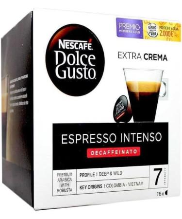 Nescaf Dolce Gusto Espresso Intenso Decaf/Decaffeinated Coffee Pods Pack of 3 (Total 48 Pods) - Buy Online on GoSupps.com