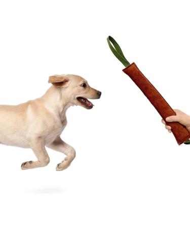 Dongker Bite Sausage for Dogs | Durable Leather Tug Toys with Nylon Loop | 20/30/40cm Training & Play - Buy Online on GoSupps.com