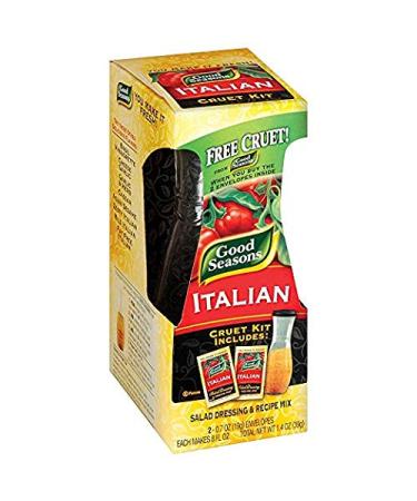 Good Seasons Italian Dressing Mix 1.4 oz (2 Pack) with Cruet - Premium Quality - Buy Online on GoSupps.com