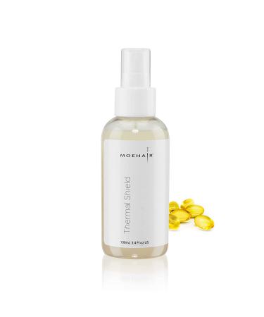 MOEHAIR Heat Protectant For Hair (3.4 Fl Oz) Hair Thermal Protection Spray Flat Iron & Hair Dryer Heat Protectant Spray for Hair Travel Size (THERMAL-Spray-3.4Fl-101) 3.40 Fl Oz (Pack of 1)