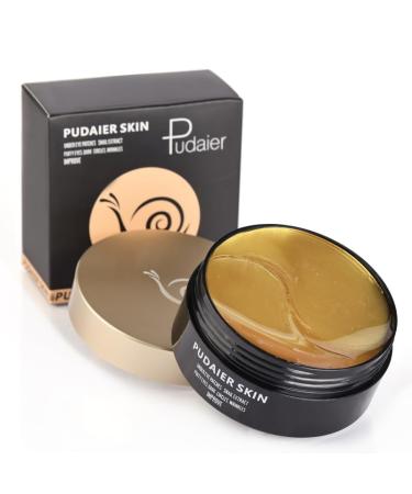 Eye Gel Patch(30 Pairs)Under Eye Patches Mask Essence Extract Under Eye Gel Pads to Reduce Puffy eyes Dark Circles and Wrinkles (Gold)