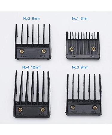 tesrgre 4 Attachment Comb Set for with Metal Backed Cutting Guide 3mm 6mm 9mm 12mm - Buy Online on GoSupps.com
