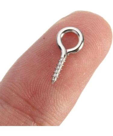100PCS 10mm x 3mm Mini Silver Hoop Eye Pin Screws for Arts & Crafts Projects & DIY Jewelry - Buy Online on GoSupps.com
