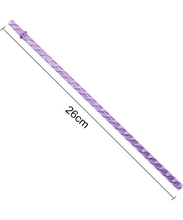 nerhemg Lightweight Plastic Straws Premium Quality Party Colorful Reusable for Swirl Tumblers Translucent Sturdy Safe Drinking Home School Kitchen Restaurant Light Purple - Buy Online on GoSupps.com