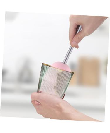 Gleavi Rotating Cleaning Brush Set for Water Bottles | Glass Cleaning Sponge Brush - 1 Pack (Silver) - Ultimate Cleaning Solution - Buy Online on GoSupps.com