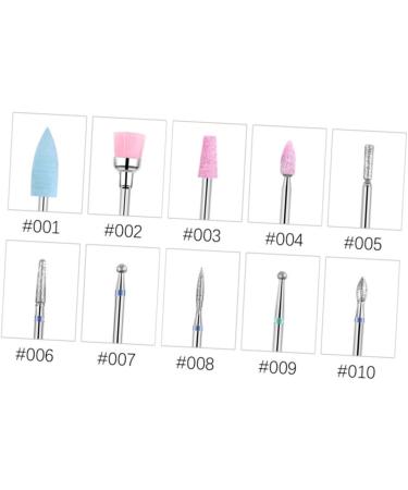 POPETPOP 3 Sets 10pcs Nail Drill Tool Nail Drill Bit Diamond Nail Drill Bits Gel Nail Kit Nail Painting Kit Carbide Drill Bits Kit De Manicura Pedicure Tools Manicure Grinding Head Mx3pcs As Shownx3pcs - Buy Online on GoSupps.com