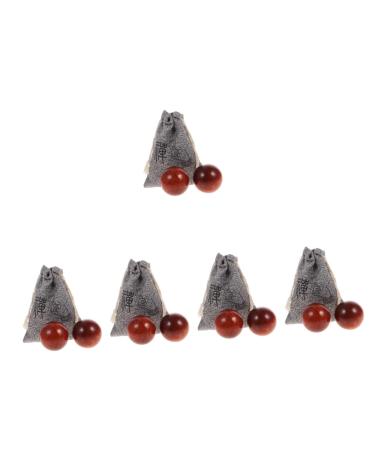 Solustrie 5 sentences Handball handball balls Handballs Small wooden beads Hand rolling balls meditation balls wooden balls for hand exercises handicrafts wooden balls training ball massage fabric
