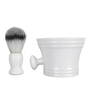 Saluaqui razor brush set richly foaming beard brush set removes dirt comfortable beard cutting for father husband friend birthday or Valentine's Day gifts