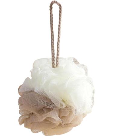 Gralara Body Puff Bath Sponge - Portable Khaki Shower Ball for Ultimate Bath Experience | Buy Internationally - Buy Online on GoSupps.com