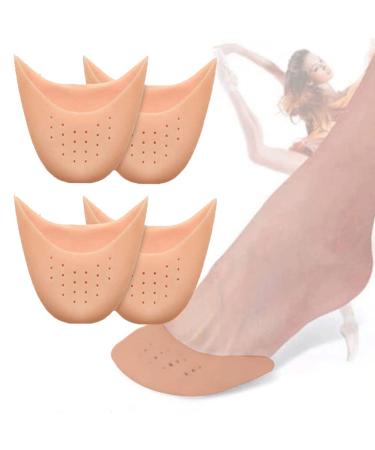BASTOUR tip foot for cuff toe protector made of silicone gel soft for ballerina flats with air holes finger protection 1 pair