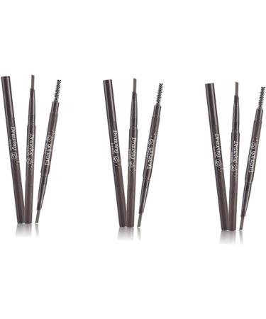 IWOWHERO 3pcs 2 1 Eye Brow Brush Brow Spoolie Brush Eyebrow Filler Waterproof Brow Pencil Eyebrow Brush Stand - Buy Online on GoSupps.com