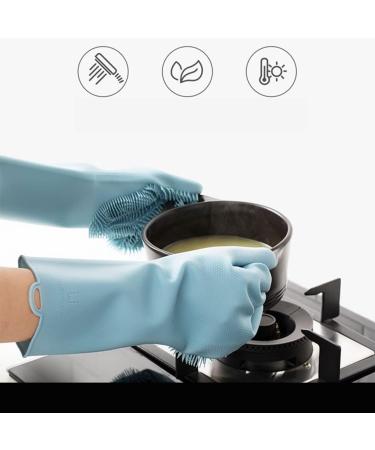 Oven Mitts Heat Resistant Silicone Cleaning Gloves Kitchen Oven Gloves Waterproof Housework Gloves Laundry Dish Scrubbing Pot Cleaning Fruit Gloves 2pcs for Grilling/Cooking/Baking/BBQ (Color : A) - Buy Online on GoSupps.com