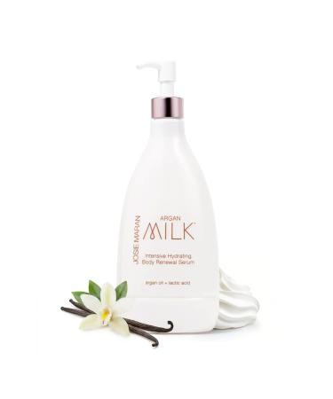 Josie Maran Argan Milk Body Serum - Nourishing Body Milk Enriched with Argan Oil to Deeply Hydrate Skin - Enriched with Pineapple Enzymes to Gently Exfoliate - Dream Cream (20 Fl Oz)