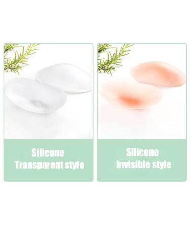 2 Pairs/4 PCS Silicone Shoulder Pads Invisible Shoulder Pads Anti-Slip Shoulder Push-Up Pads Shoulder Enhancer Adhesive Sticky Support Height Enhancer for Womens Clothing (Transparent +Skin) - Buy Online on GoSupps.com