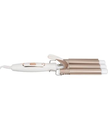 Buy Hair Curler Wavy Curling Wand - 3 Barrel Ceramic Hair Crimper for Dry & Wet Use Golden - International Shipping Available - Buy Online on GoSupps.com