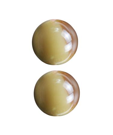 Minkissy tool 2 pieces mini massage ball Rolling balls Hand massage balls Gymnastics ball yoga wrist thickening ball Hand training stress exercise balls -tool hand exercise balls