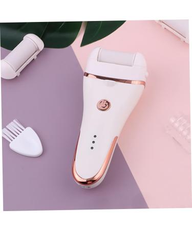 Housoutil 1pc Electric Foot Electrical Tools Electric Foot Scrubber Pedicure Tools Waterproof Foot Foot Scrub Tool Dead Charging Mode Accessories Abs White - Buy Online on GoSupps.com