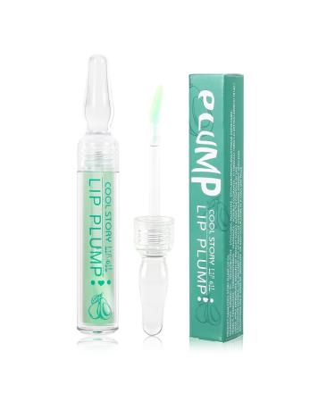 COOL STORY Lips Plumping Lip Gloss for Women Lip Oil Moist Avocado Flavor