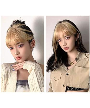 Buy 1pc Thick Natural Clip-In French Bangs - Full Front Neat Hair Clips for Daily Life Dating & Cosplay | International Shipping - Buy Online on GoSupps.com