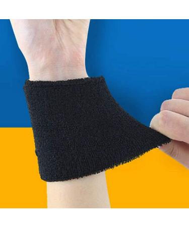 Lvcky Wrist Sweatband - Elastic Cotton Sports Wristbands (2 Pack 6 Inch) for Ultimate Comfort & Performance - Ideal for Exercise & Workouts - Buy Online on GoSupps.com