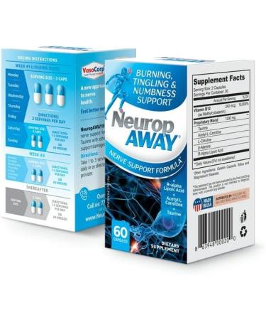 NeuropAWAY Nerve Support Formula Capsule | Patented Formula for Diabetic Neuropathy Relief - Buy Online on GoSupps.com
