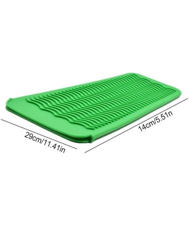 Dajidafu Heat Resistant Pad Travel Easy Storage Wave Texture Skid-proof Design Flat Iron Holder Perfect Giftfor Straightener No.1 - Buy Online on GoSupps.com