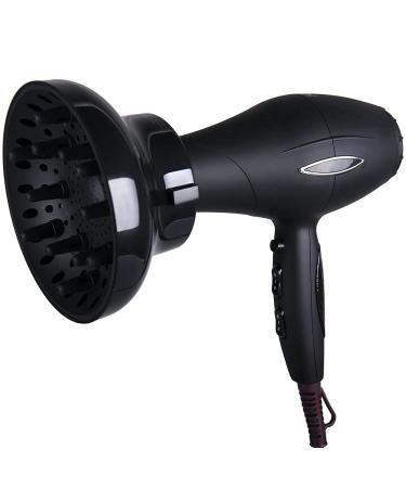 Universal Hair Diffuser Attachment | Adjustable Fit for Most Blow Dryers | 1.7-2.6 Diameter | Air Dryer Diffuser for Hair Care - Black - Buy Online on GoSupps.com