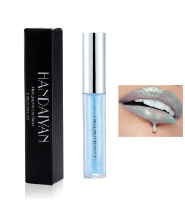 Beliky Girl Set of 6 glittery liquid diamond-effect lipsticks non-stick metallic lip gloss for women and girls #06