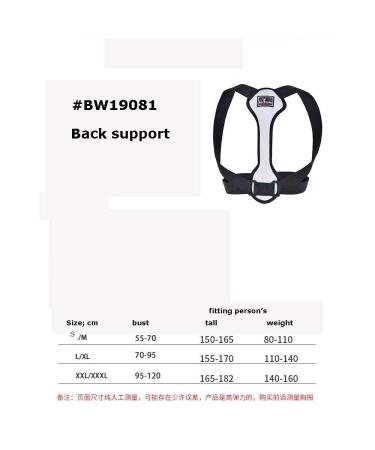 Adjustable Clavicle Support Brace for Men Women Back Posture Corrector for Bad Posture Improve Shoulder Alignment Upper Back Sup (Color : Black Size : Small-S) Handmade Full moon lofty ambition - Buy Online on GoSupps.com