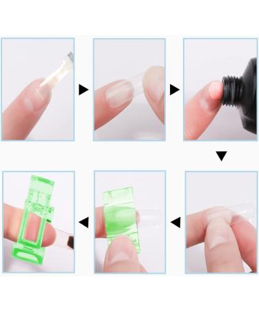 5 Pcs Transparent Polygel Nail Clips for Quick Building Gel - Nail Art Tool Clip Green - Buy Online on GoSupps.com