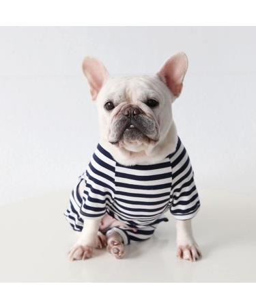 Buy Bt Bear Dog Clothing - Classic Striped Pajamas for Pugs French Bulldogs & Small Dogs | Soft Cotton Overalls for Cats & Puppies - Buy Online on GoSupps.com
