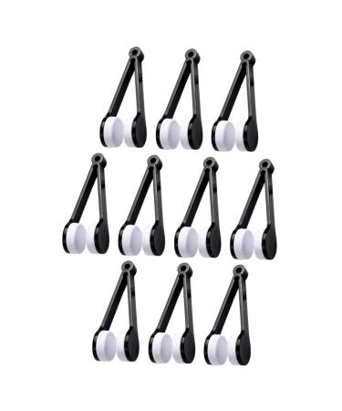 10pcs Cleaning Clip Cleaner Wipes Cloth Eyeglasses Cleaner Portable Eyeglasses Wiper Clips for Cleaning Glass Multifunction Cloth Tool