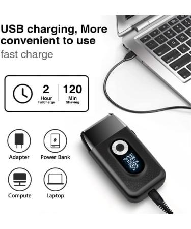 Buy Professional Electric Razors for Men | Rechargeable Shaver with LCD Display - Portable & Multifunctional Beard Trimmer - Buy Online on GoSupps.com