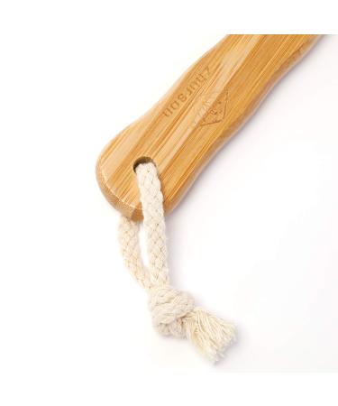 Zhurson Dry Body Brush - Natural Bristle Back & Shower Brush with Long Wooden Handle for Exfoliation Blood Circulation & Lymphatic Support - Buy Online on GoSupps.com