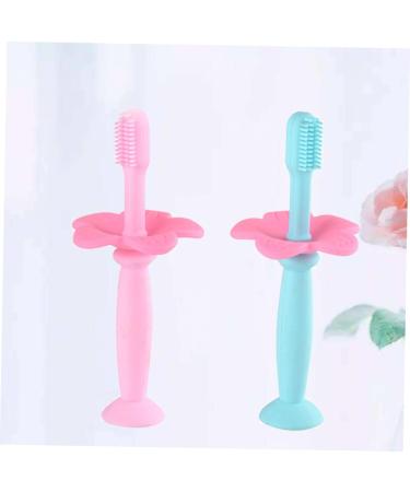 Beavorty 2-Pack Silicone Toothbrush for Infants - Baby Training Fingerbrush with Extra Sound Protection for Oral Care - Buy Online on GoSupps.com