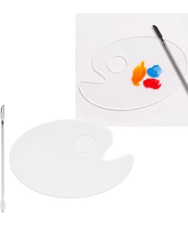 Buy Wnvivi Clear Makeup Palette & Spatula | Acrylic Nail Art Mixing Tray for Makeup & Nail Design - Buy Online on GoSupps.com