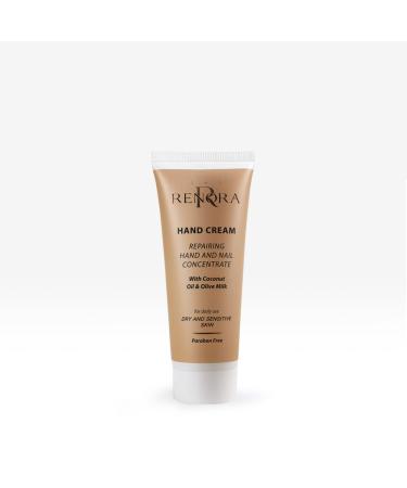 Renora | Repairing and Ultra Moisturising Hand and Nail Cream | Repairing and Protective Cream Softens Cracks | Hand Care Makes Nails more Resistant and Softens Cuticles | Quick Absorption | 75 ml