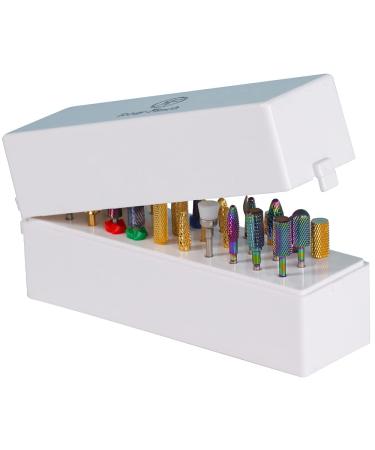 Rosy Finch Nail Drill Bits Holder - 30 Holes Portable Storage Stand for Acrylic Nail Tools - Buy Online on GoSupps.com