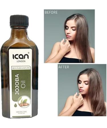 ICAN LONDON 100% PURE & NATURAL JOJOBA OIL FOR HAIR SKIN NAILS 100ML - Buy Online on GoSupps.com