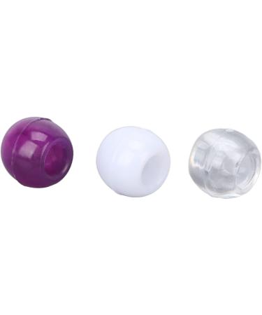 100 Transparent Hair Pearls & Plastic Clips - DIY Jewelry Set for Men Women & Girls - Ideal for Hair Braids & Bracelets (White Purple Transparent) - Buy Online on GoSupps.com