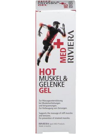 Riviera Med+ Hot Muscle & Joints Gel - Fast Relief for Pain & Discomfort | Buy Internationally - Buy Online on GoSupps.com