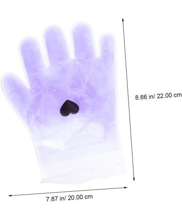 FRCOLOR Socks Pair Lavender Hand Set spa socks gel socks paraffin bath mitts Beauty Hand Cover paraffin bath for feet dry hands gloves purple portable Nursing supplies Paraffin Gloves - Buy Online on GoSupps.com