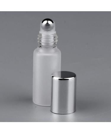 Buy Baosity Set of 6 Glass Roll-On Bottles (5ml) - Perfect for Essential Oils & Deodorants - Silver Empty Refillable International Shipping Available - Buy Online on GoSupps.com