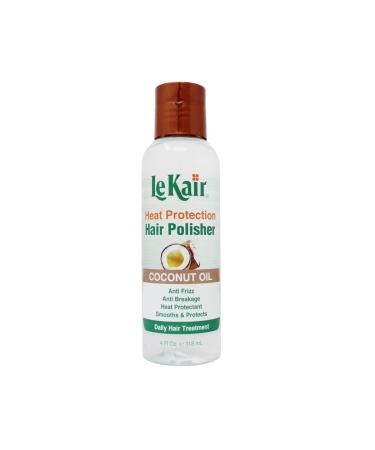 High Heat Protection Hair Polisher - Coconut Oil Anti Frizz Anti Breakage Heat Protectant Smooths & Protects Daily Hair Treatment 4 Fl Oz